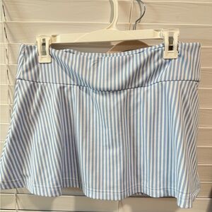 Smith and Quinn Blue and White Striped Women's Golf Skirt